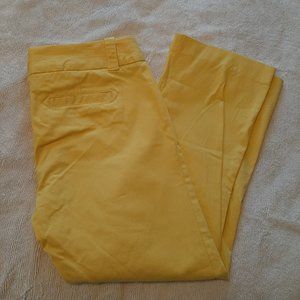 Yellow City Fit Capri by JCrew size 8/10